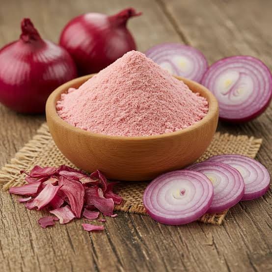 Pink onion powder